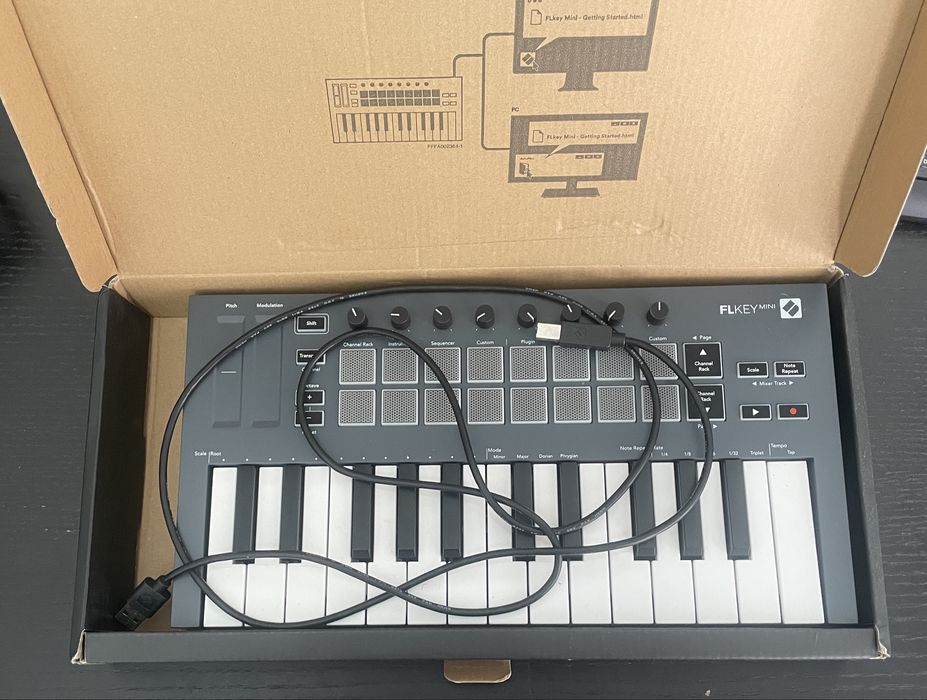 Fl keys mini midi keyboard cinzento