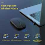 Rato wireless recarregável c/ DPIs ajustável