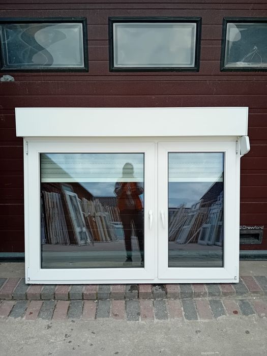 Okna z roletą zewnętrzną  167x135 pcv DOWÓZ CAŁY KRAJ