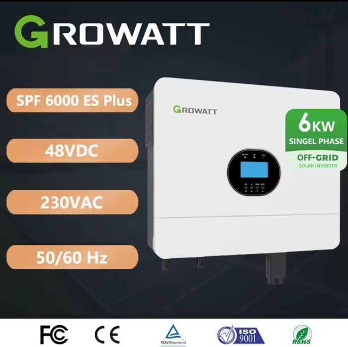 Growatt  SPF 6000 ES Plus 6kW 48V WiFi  інвертор