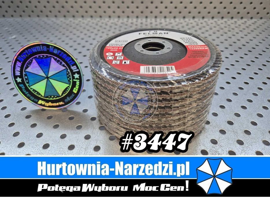 10 x gr120 Tarcza Listkowa ceramiczna 125mm lamelka ceramiczna 120