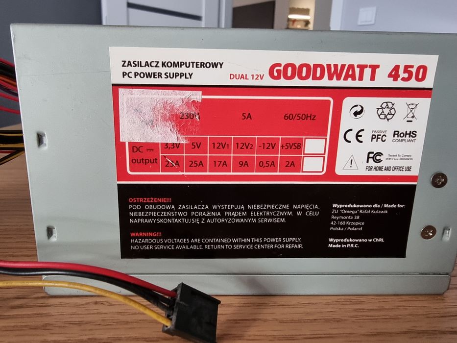 Zasilacz 450 w ( Pc )