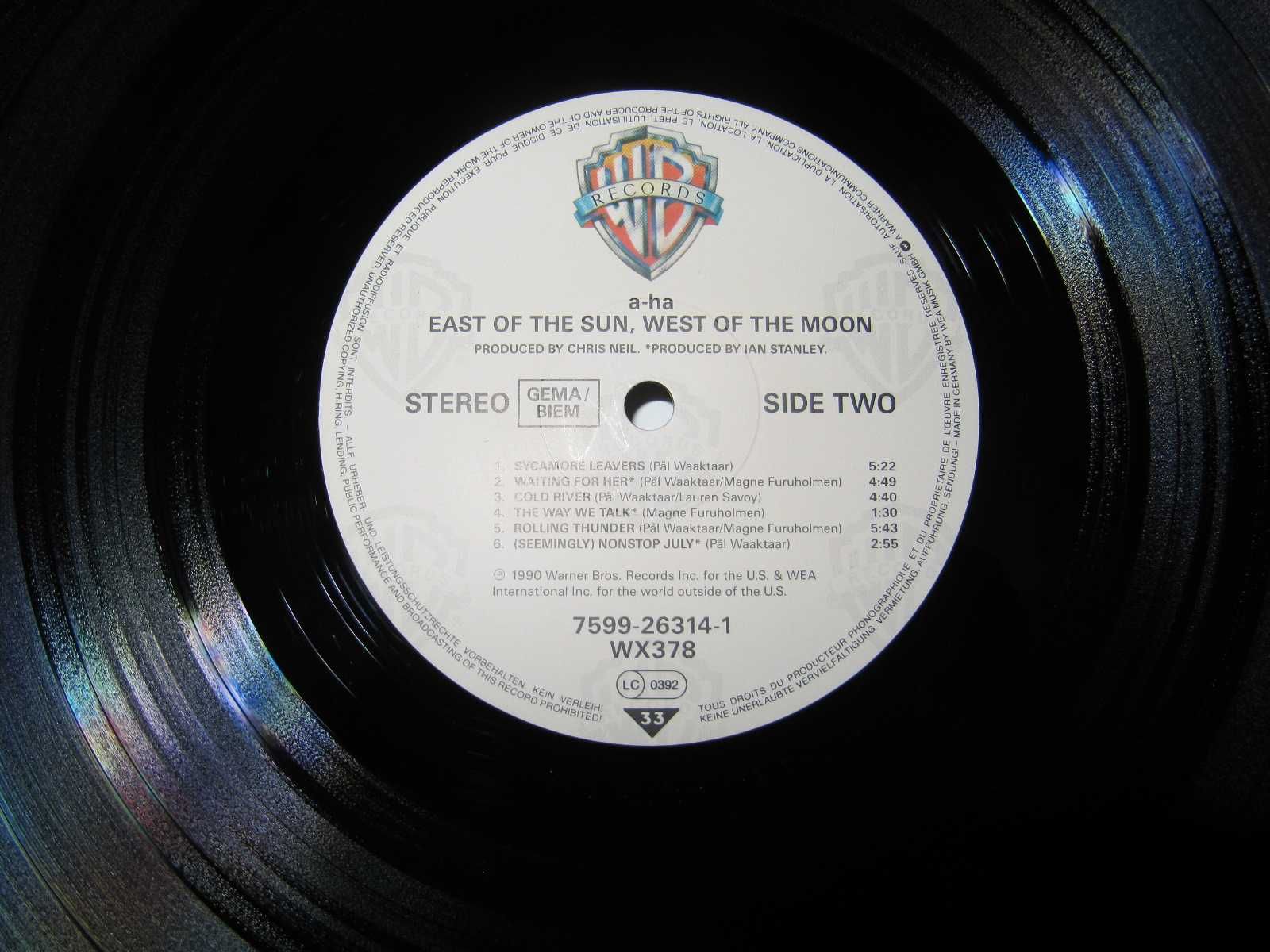 Виниловый Альбом A-HA - East Of The Sun- 1990 *ОРИГИНАЛ (NM/NM)