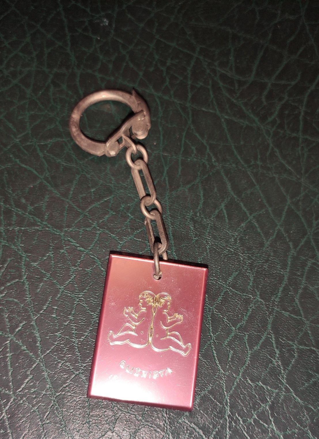 Stary breloczek brelok PRL znak zodiaku bliźnięta
