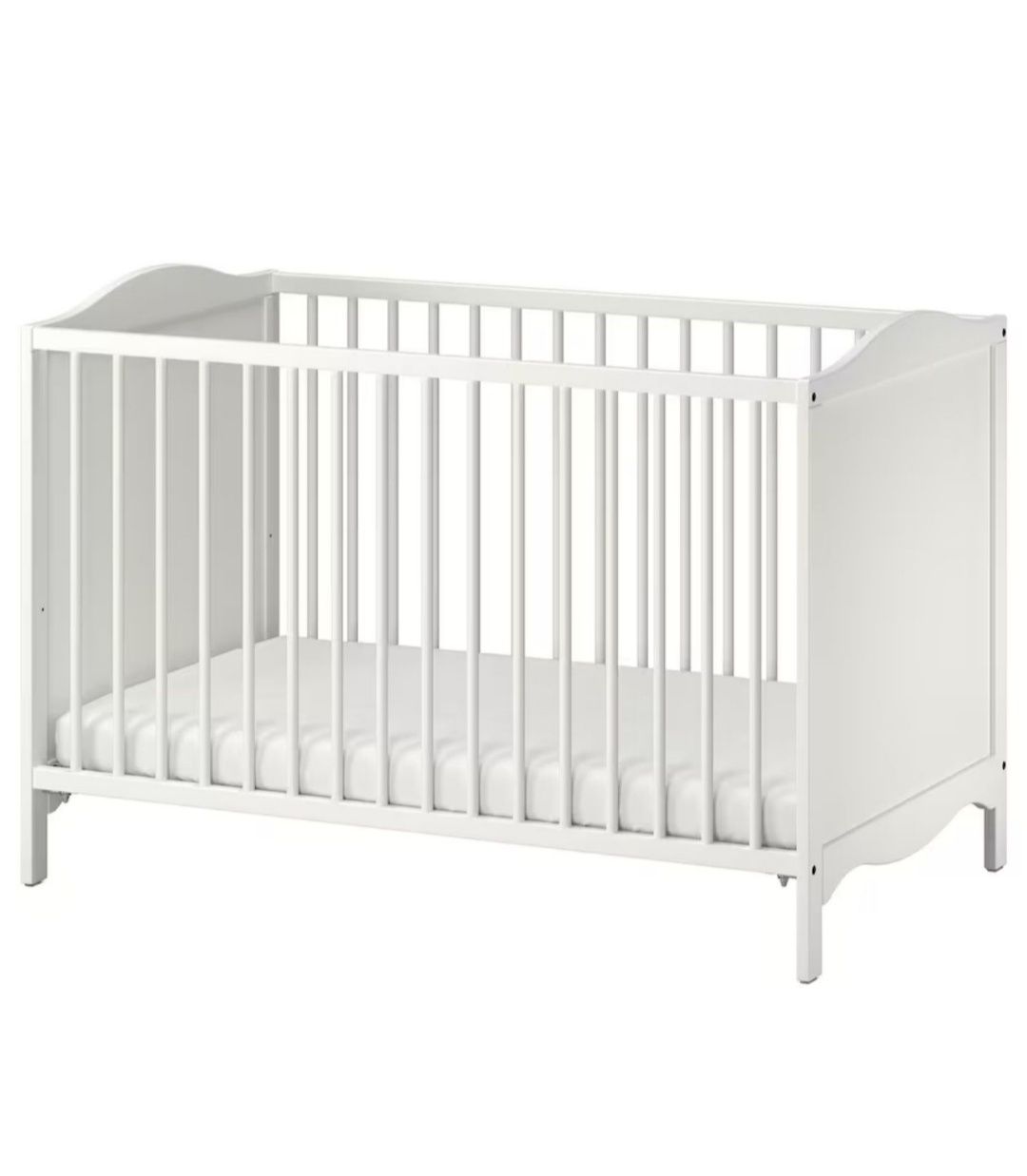 Łóżeczko niemowlęce Ikea Sundvik białe + materac