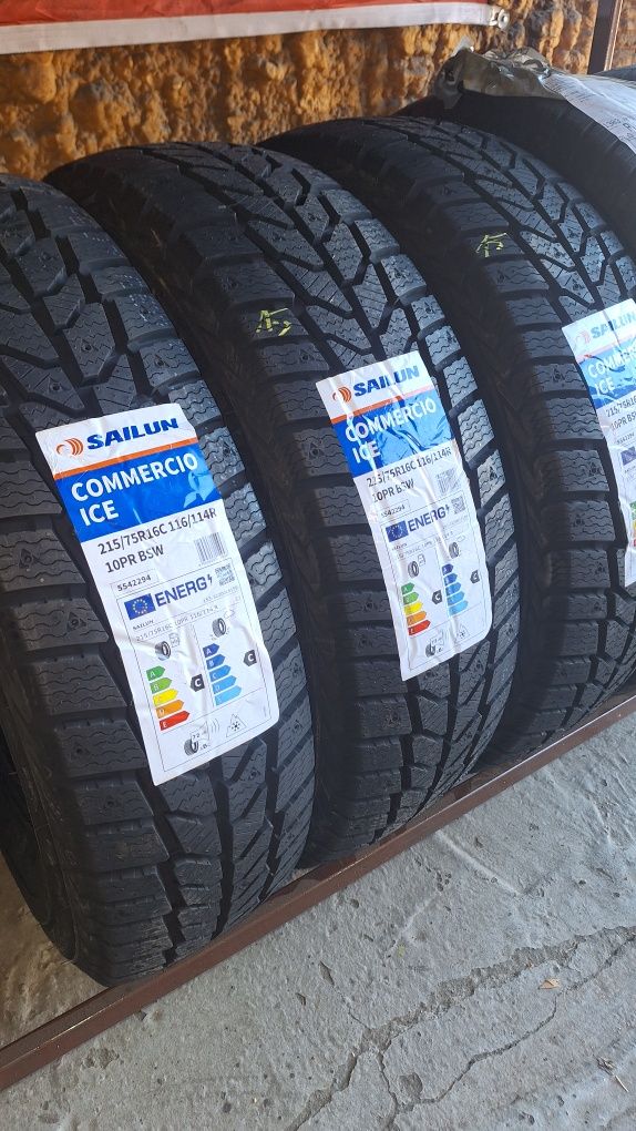 komplet nowych opon zimowych sailun commercio ice 215/75R16C BUS