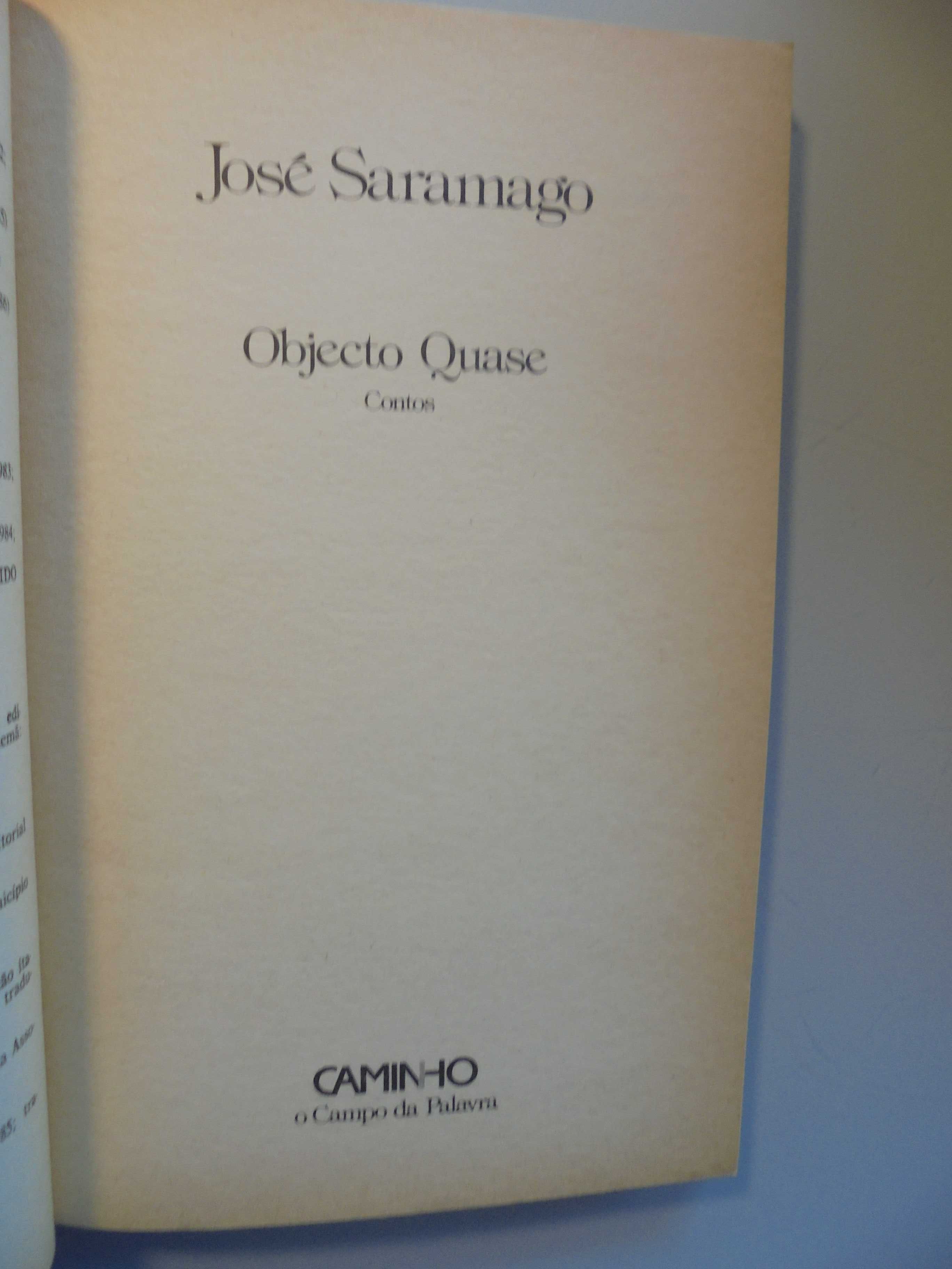 Saramago (José);Objecto Quase-Contos