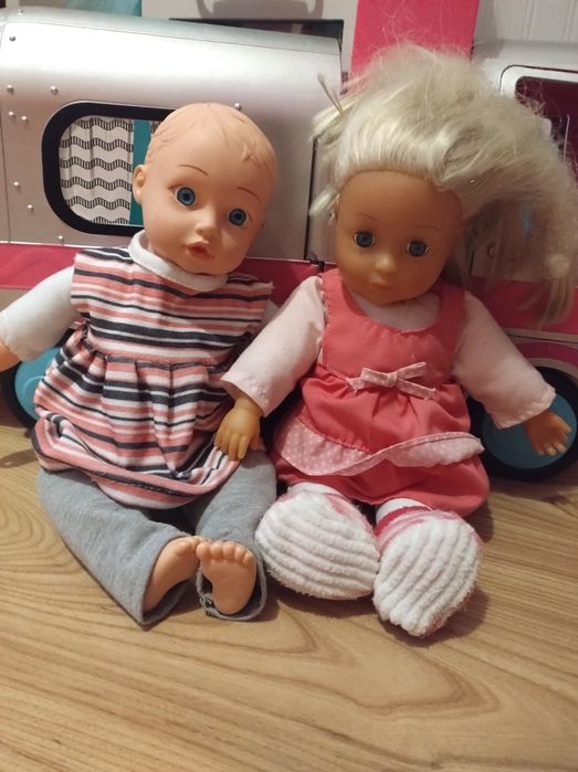 Dwie lalki bobasy do wózka