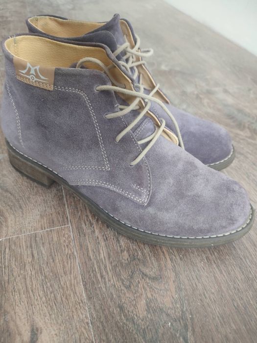 Чоботи ботинки сапоги  замшеві лавандові