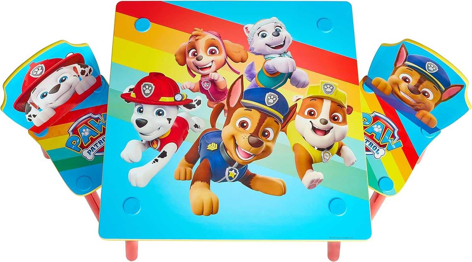 PAW PATROL Zestaw stolik 2 krzesła dla dzieci