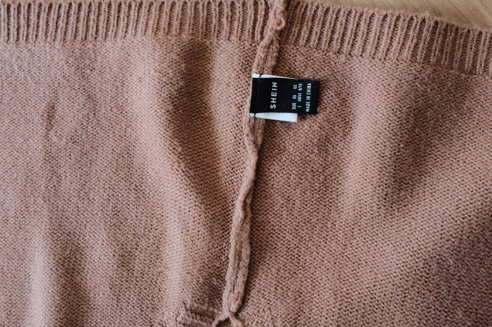 Colete em Malha SHEIN Caramelo S-M (38–42)