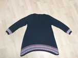 Dluzszy sweter damski czarny 40 42 uroczy