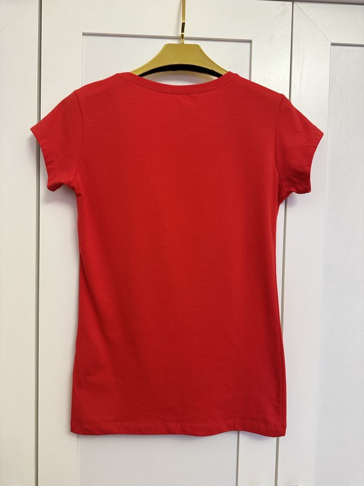 T-Shirt Calvin Klein złoty blyszczacy napis  S