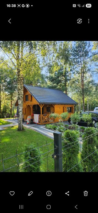 Domek caloroczny  z andresola nad pieknym jeziorem