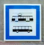 Tablica szyld PKS MPK tabliczka informacyjna PRL loft tramwaj autobus