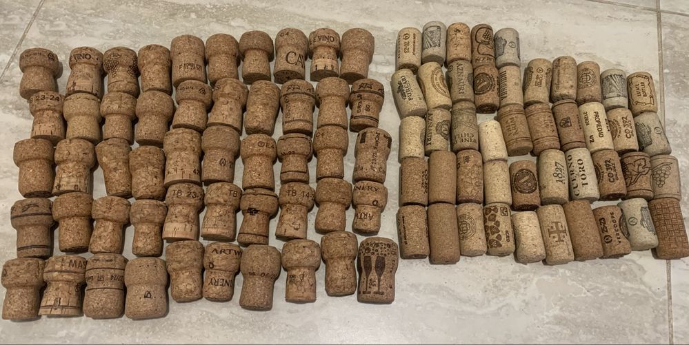 Коркові пробки натуральні 150 грн/100штук