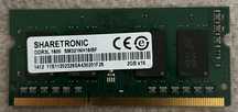 Ram ddr3L 1600 2gb sharetronic