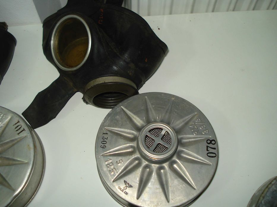6 niemieckich  masek luftschutz VM 40