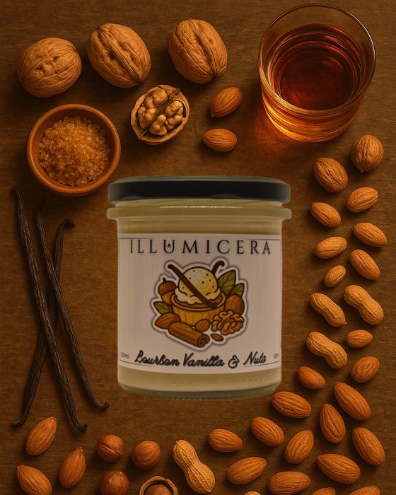Świeczka Świeca Sojowa Zapachowa Bourbon Vanilla & Nuts 330ml/50h