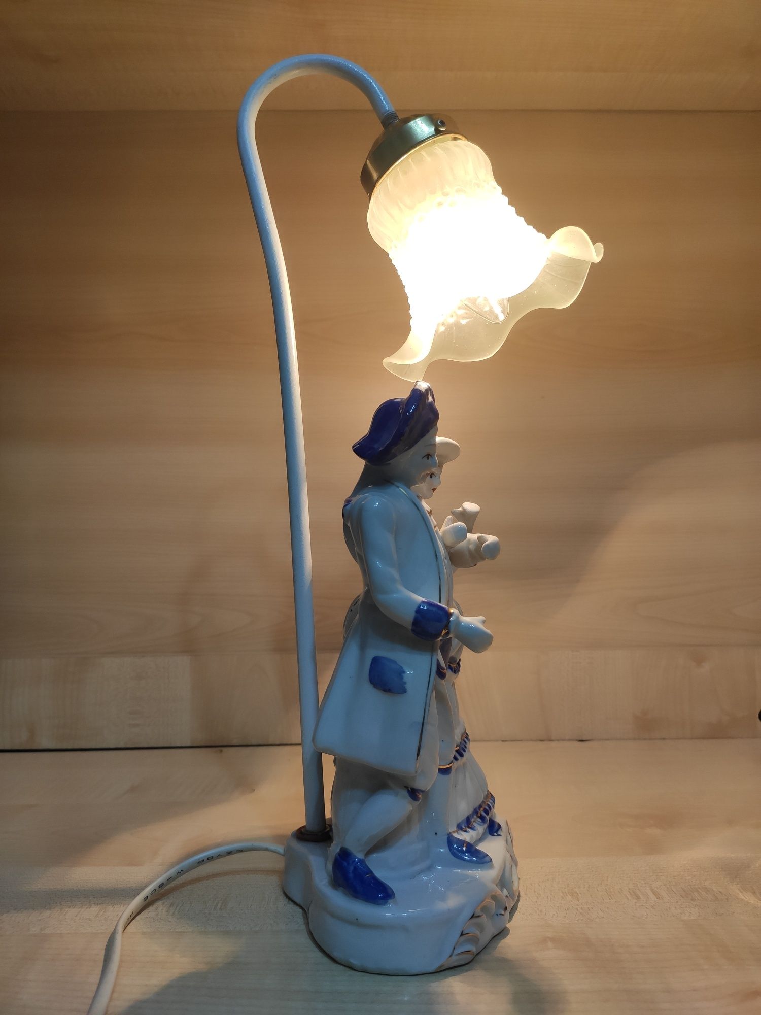 Porcelanowa Figurka, Lampka Nocna,