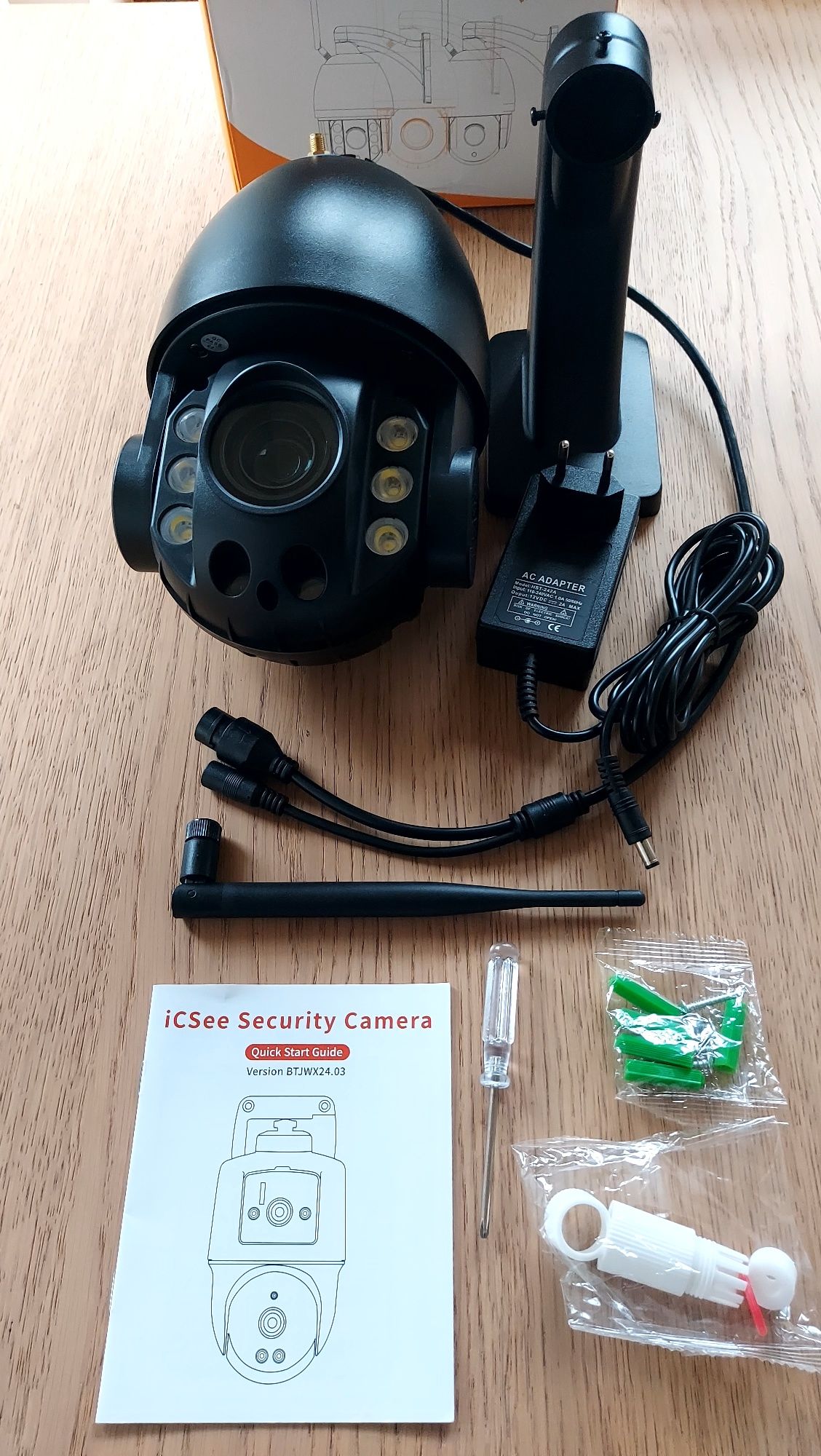 Kamera  WiFi LAN 4K 4MP 50xzoom optyczny, Nightvision+ KartaSD128GB 4K