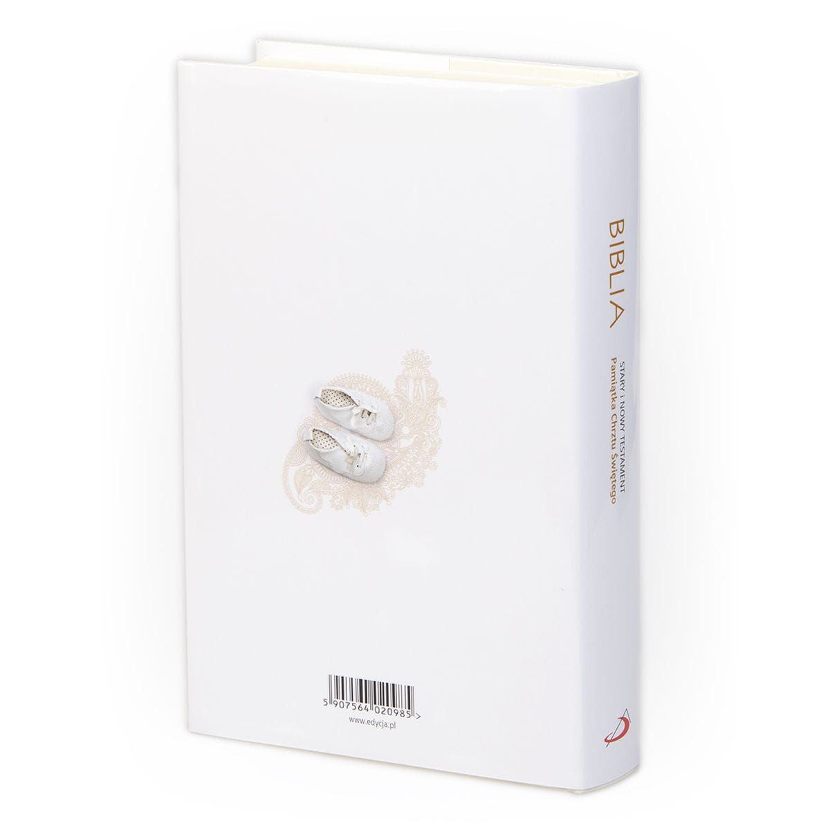 Biblia z rybką Pamiątka Chrztu Świętego Stary i Nowy Testament, tw