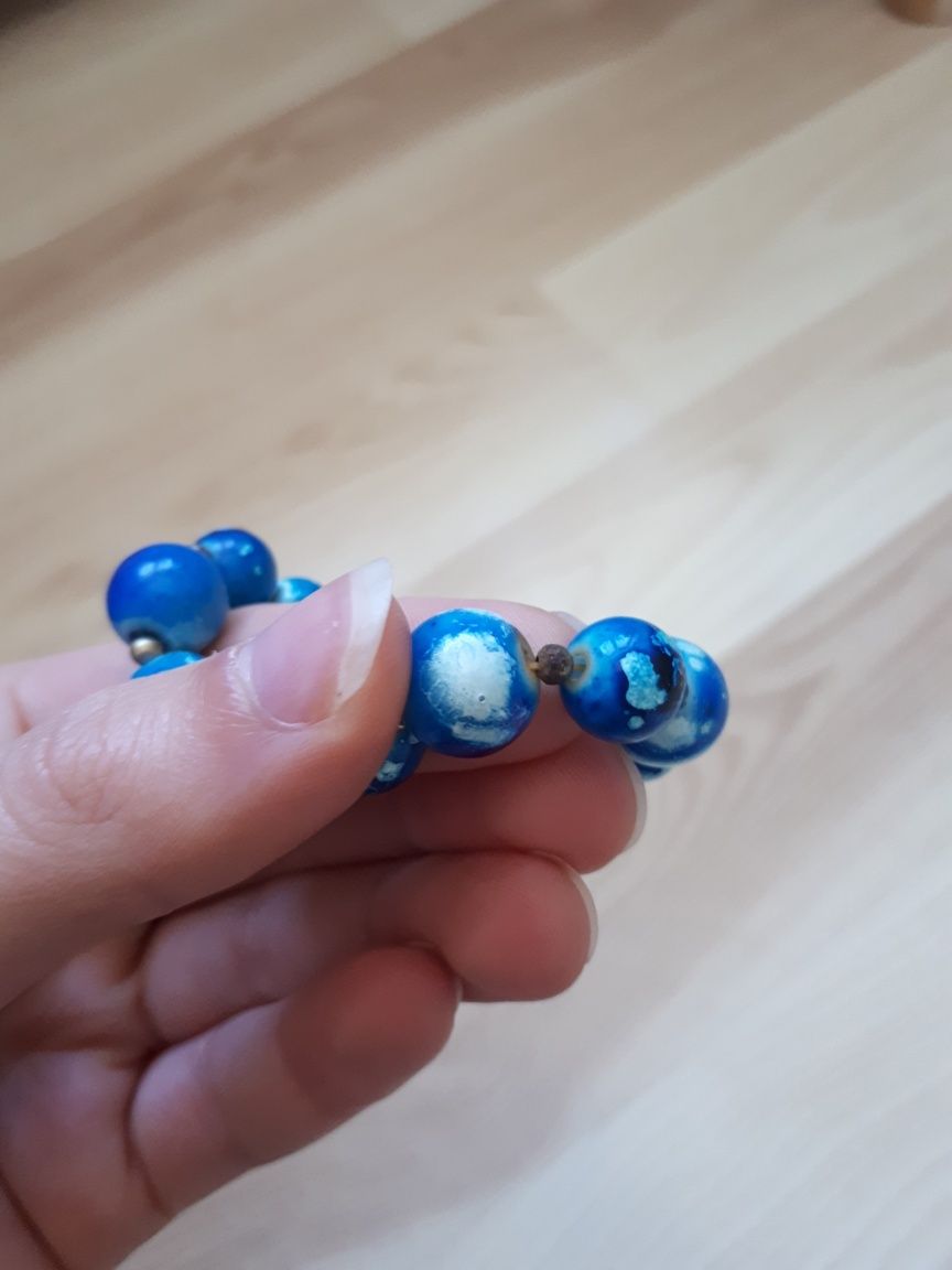 Turkusowa bransoletka z koralikami