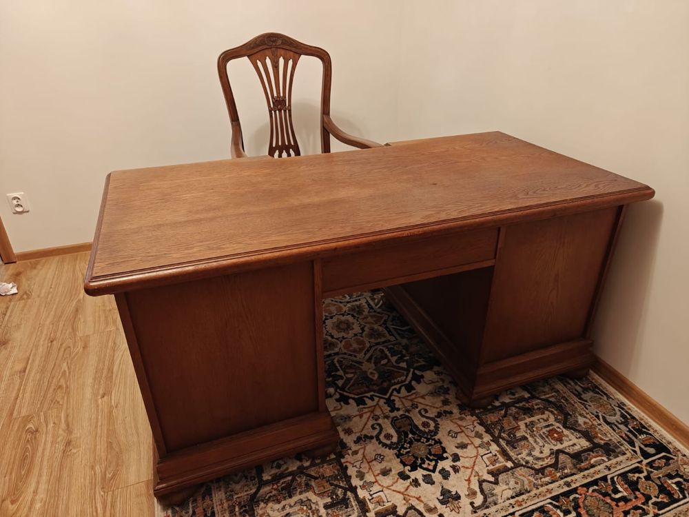 Zestaw Gabinet Biblioteka biurko i krzesło