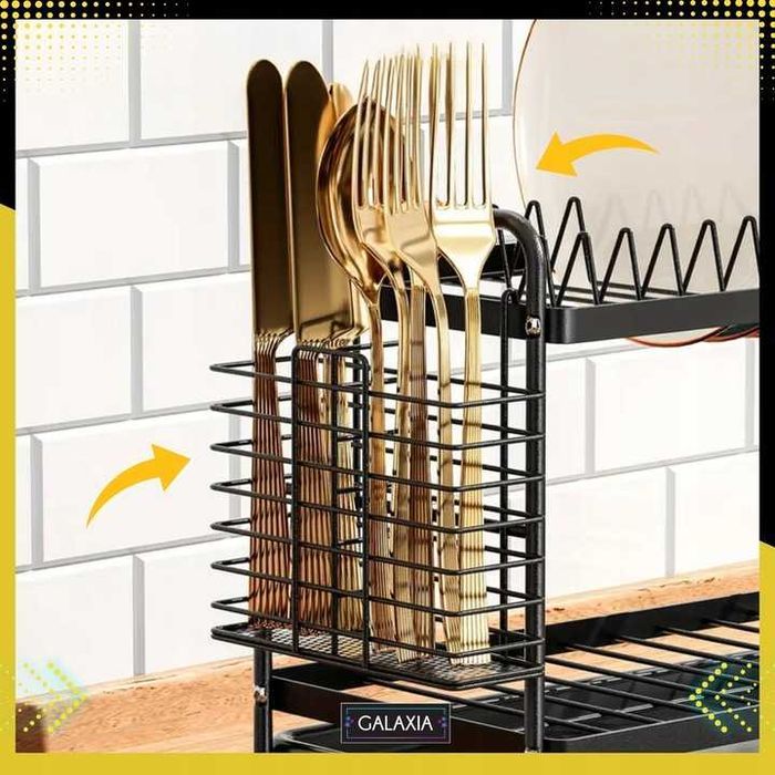 SUSZARKA DO NACZYŃ Stojąca Dwupoziomowa Duża Ociekacz na Naczynia