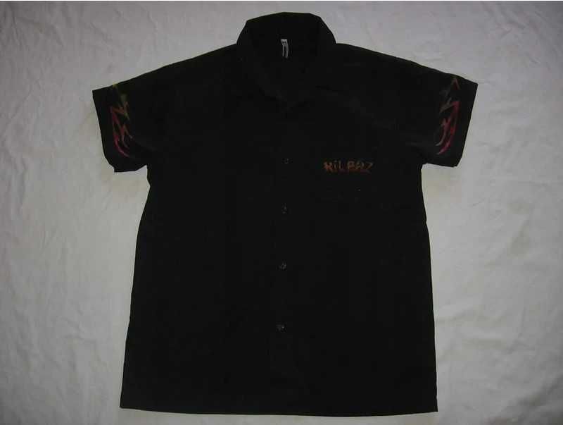 koszula krótki rękaw hawajska hawajka ogień ognie płomienie 158 164