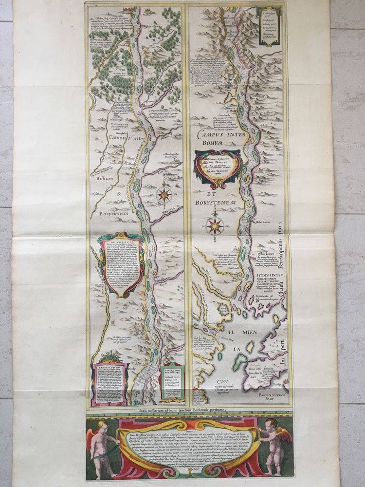 Антикварна карта Дніпра 1643