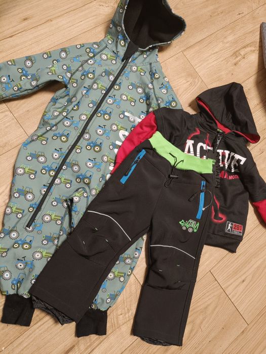 Kombinezon Softshell spodnie Softshell bluza dla chłopca roz 86/ 98