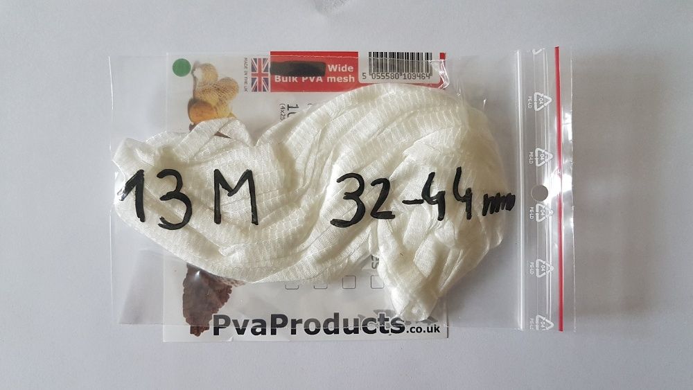 Siatka PVA gęsta zapas x 9M średnica 35 - 44 mm wolno rozpuszczalna