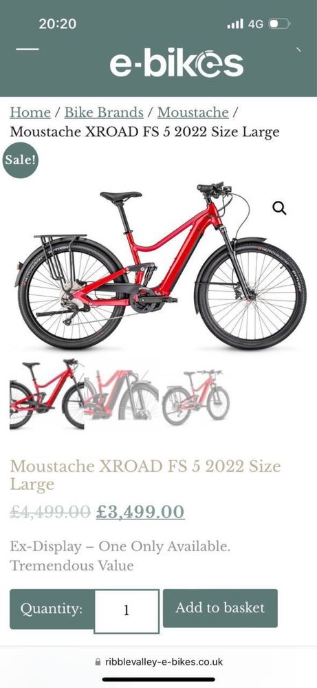 Электро Двух подвес Moustache Samedi 27 Xroad FS 5 2022