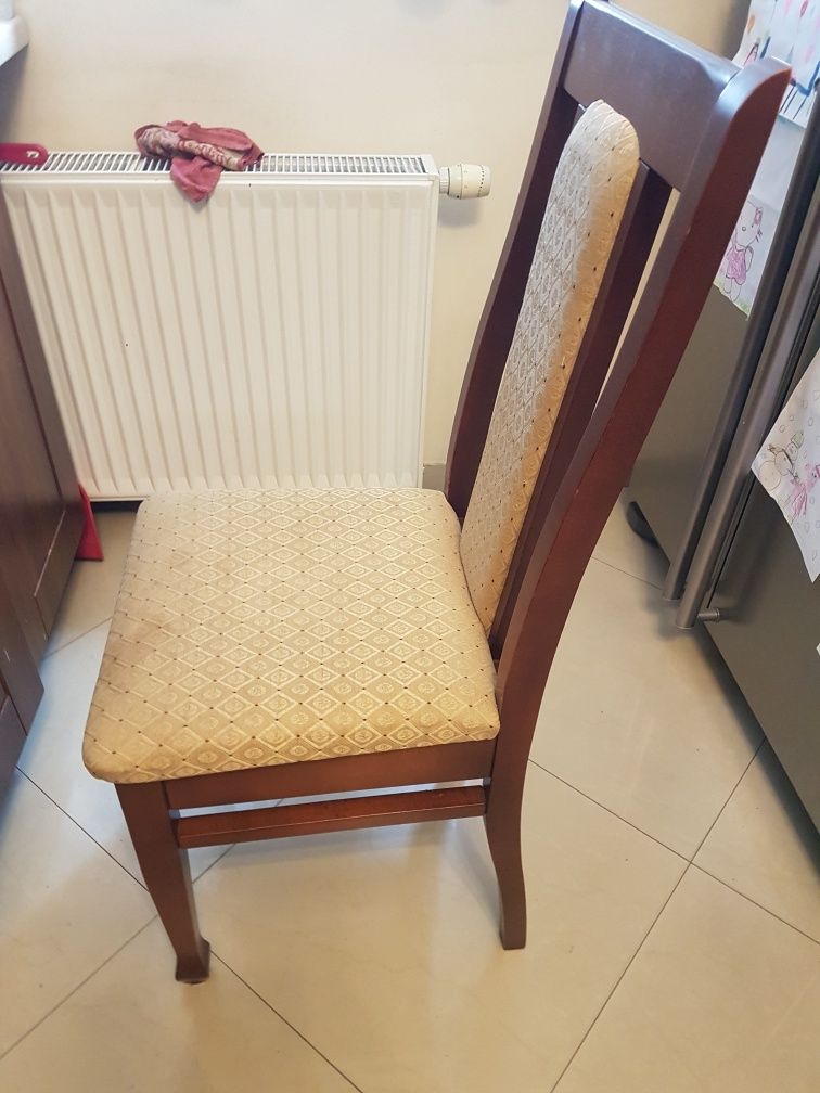 Krzesło drewniane mahoń