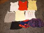 H&M Zara Letni zestaw 9 sztuk trzy spódniczki 6 koszulek 
 h&m