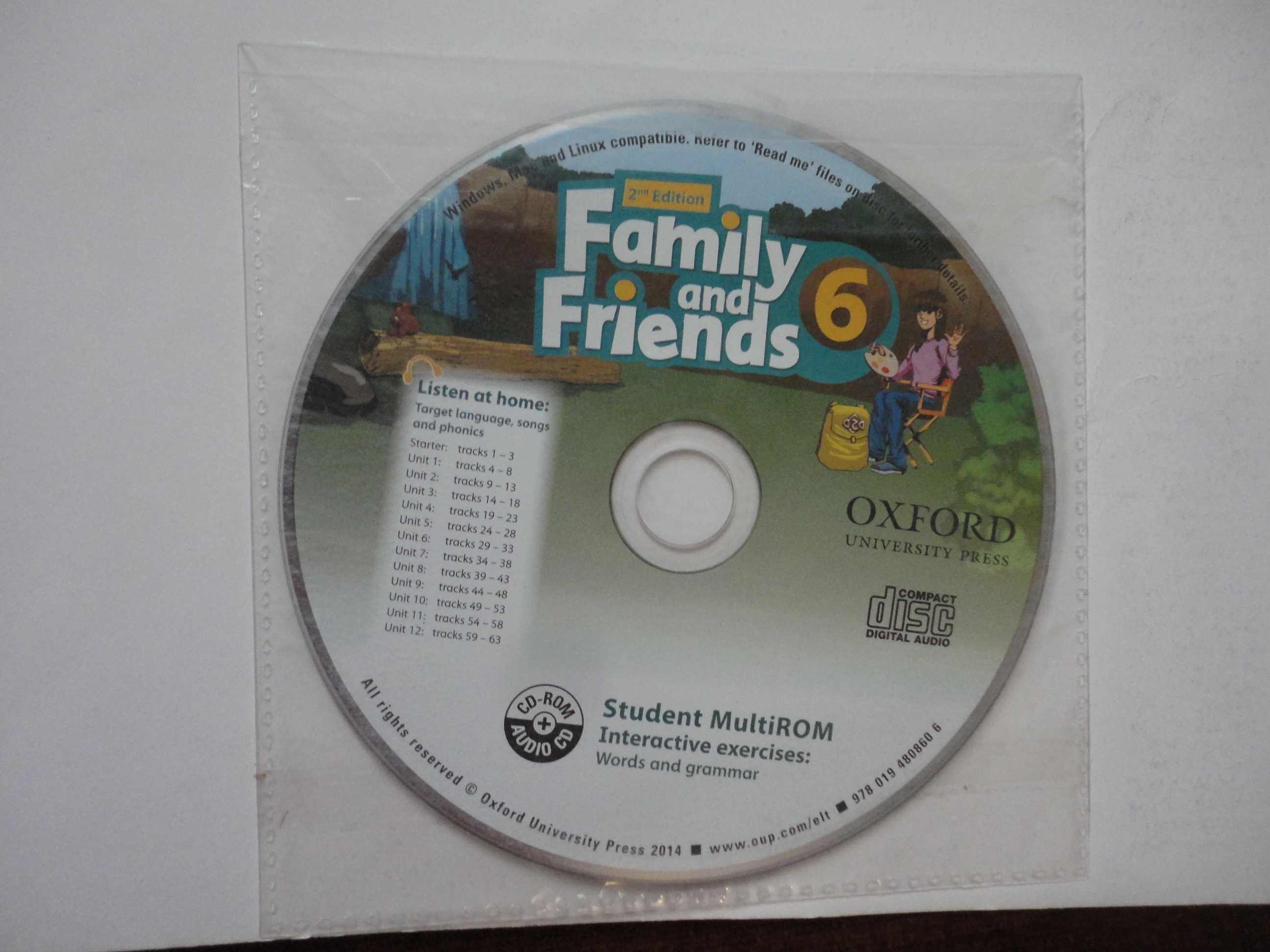 Family and friends 6 Class Book + MultiROM + Workbook (2nd Edition)