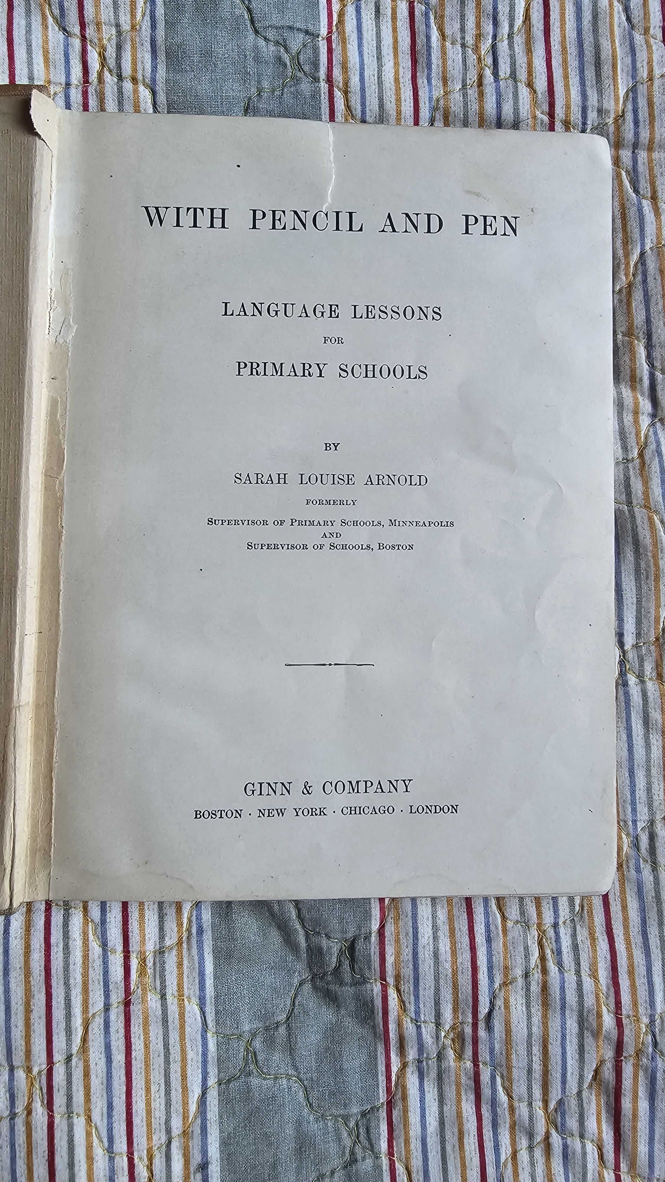 A2 Nauka języka angielskiego - piękna książka z 1906 roku