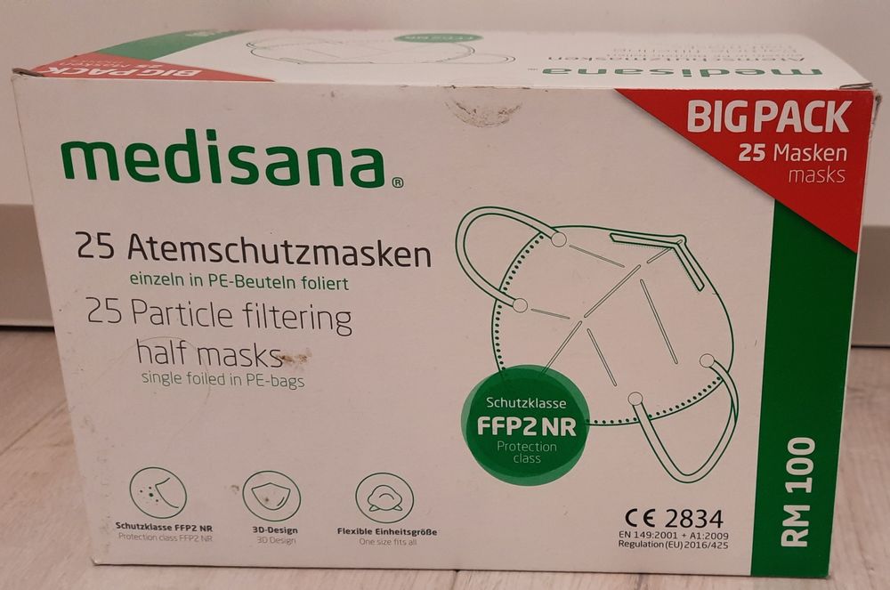 Maseczki ochronne Medisana FFP2 25sztuk
