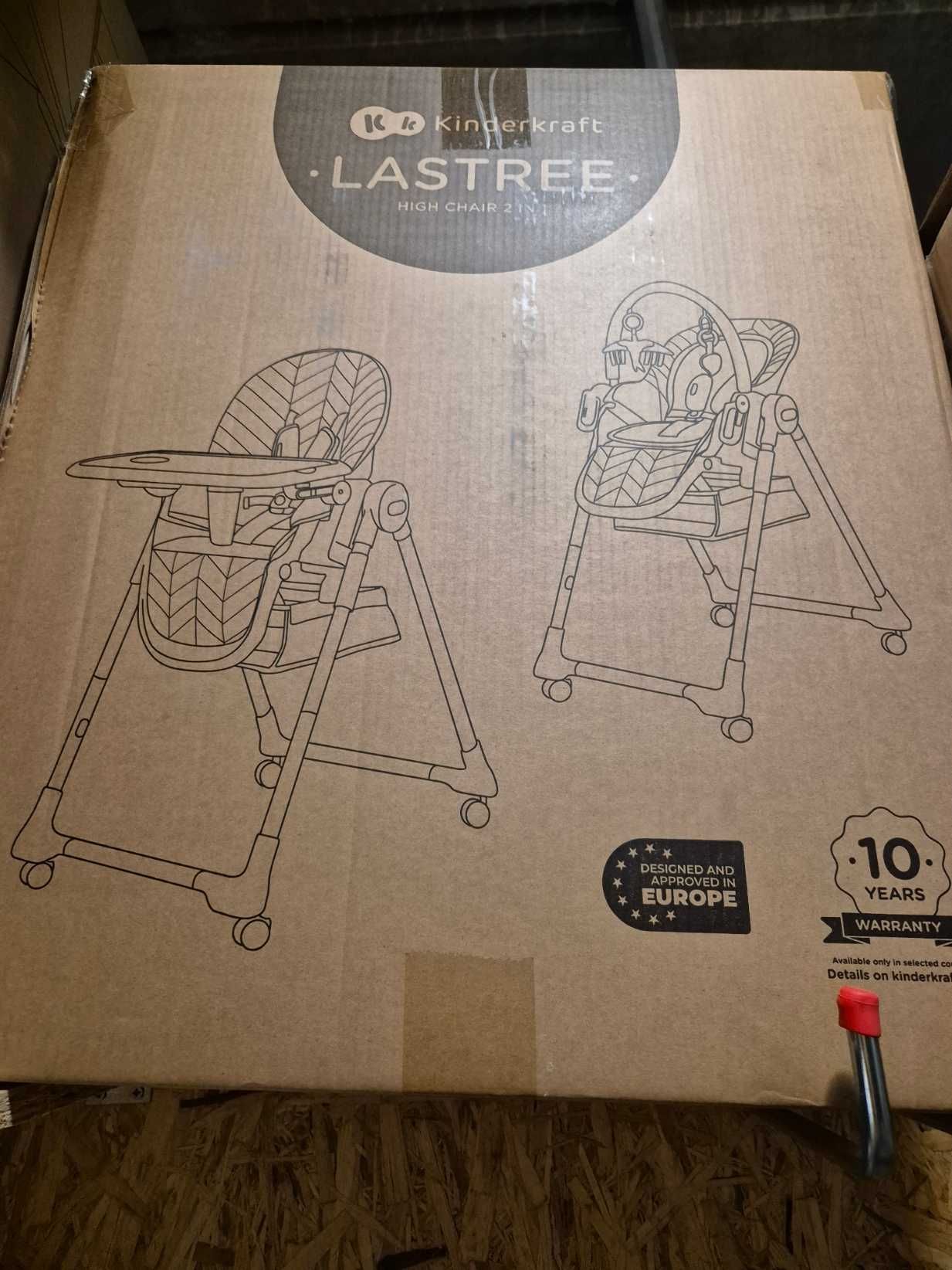 Krzesełko dla dzieci do karmienia Kinderkraft Lastree 2w1