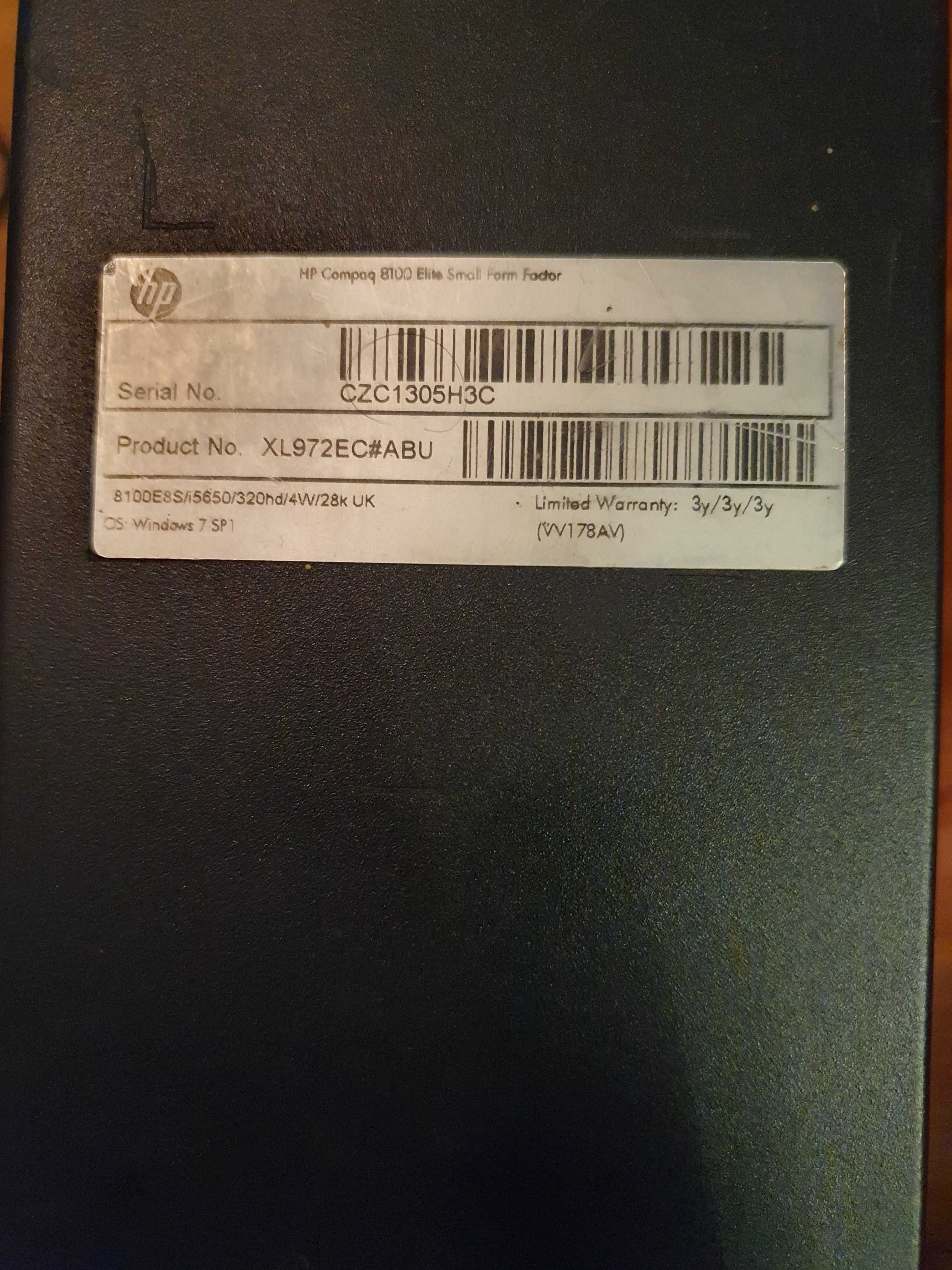 Komputer HP Compaq 8100 Elite