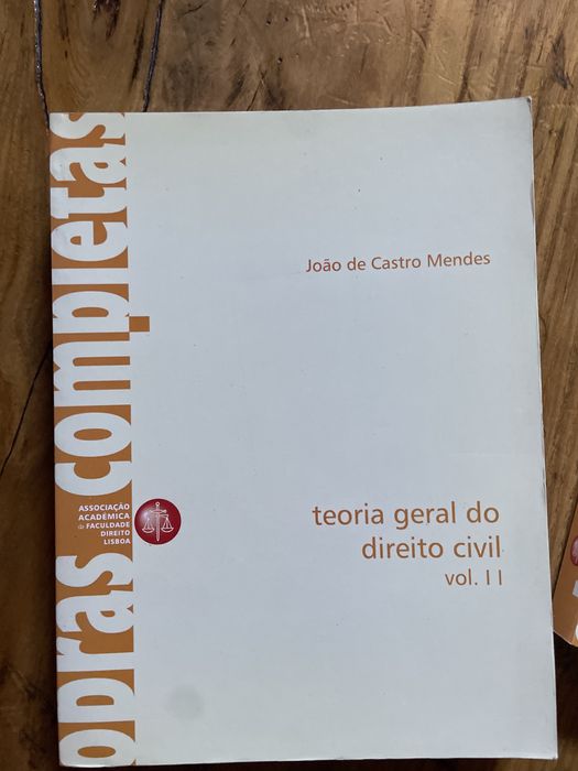 Dois livros Obras Complet Teoria Geral do Direito Civil vol.| e vol.||