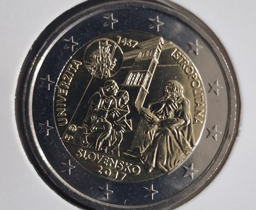 2 eur Eslováquia 2017 isotopolitaba unc