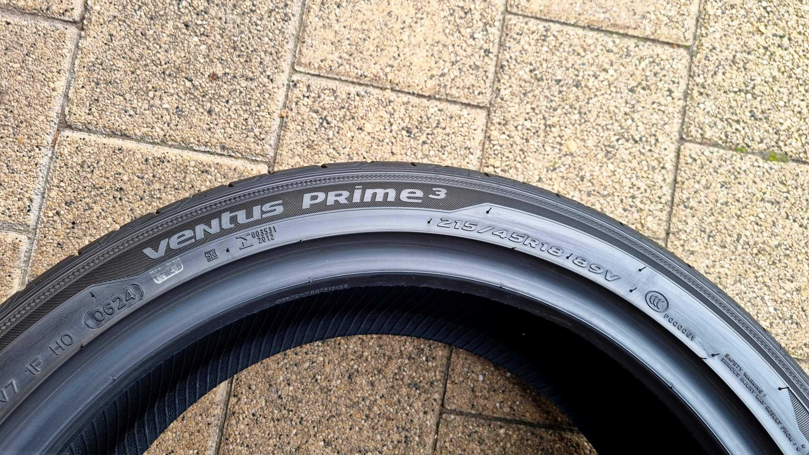 Hankook Ventus Prime 3 215/45R18 89V FR Rok 2024.06 - Nowe