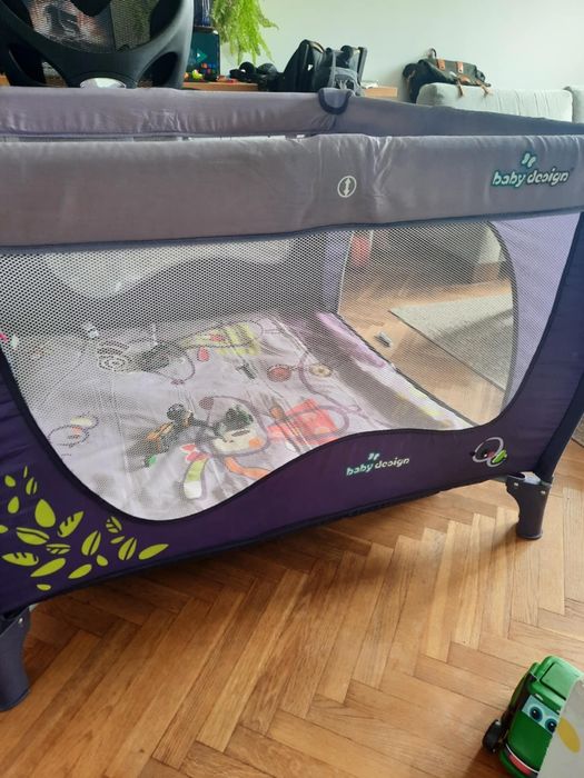 Składany kojec, łóżeczko turystyczne dla dzieci z materacem i torbą tr