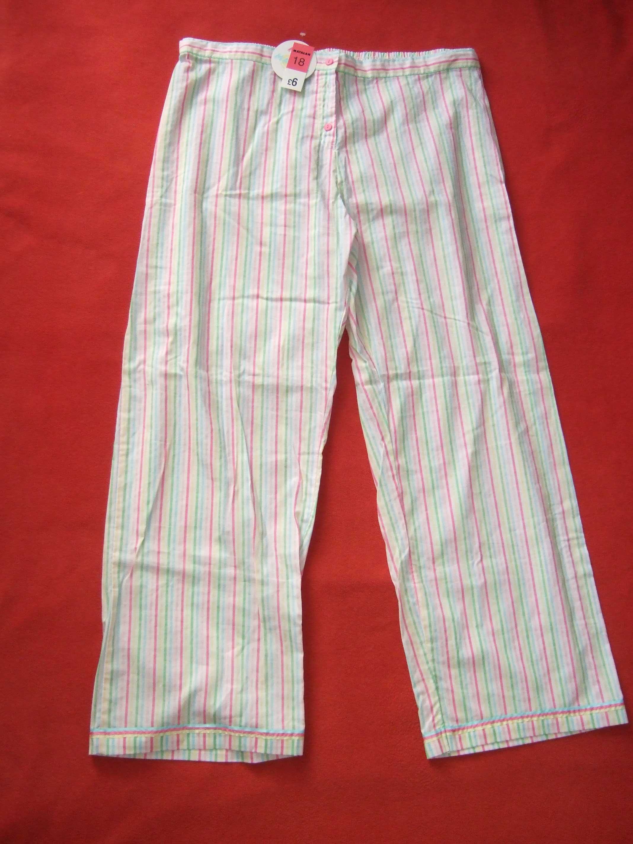 Spodnie piżamowe w pionowe paski