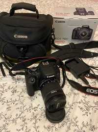 Canon EOS 750D + lente EF-S 18-55mm + Mala Canon