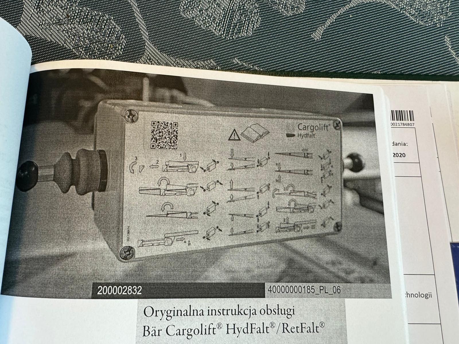 Winda składana  pod samochód