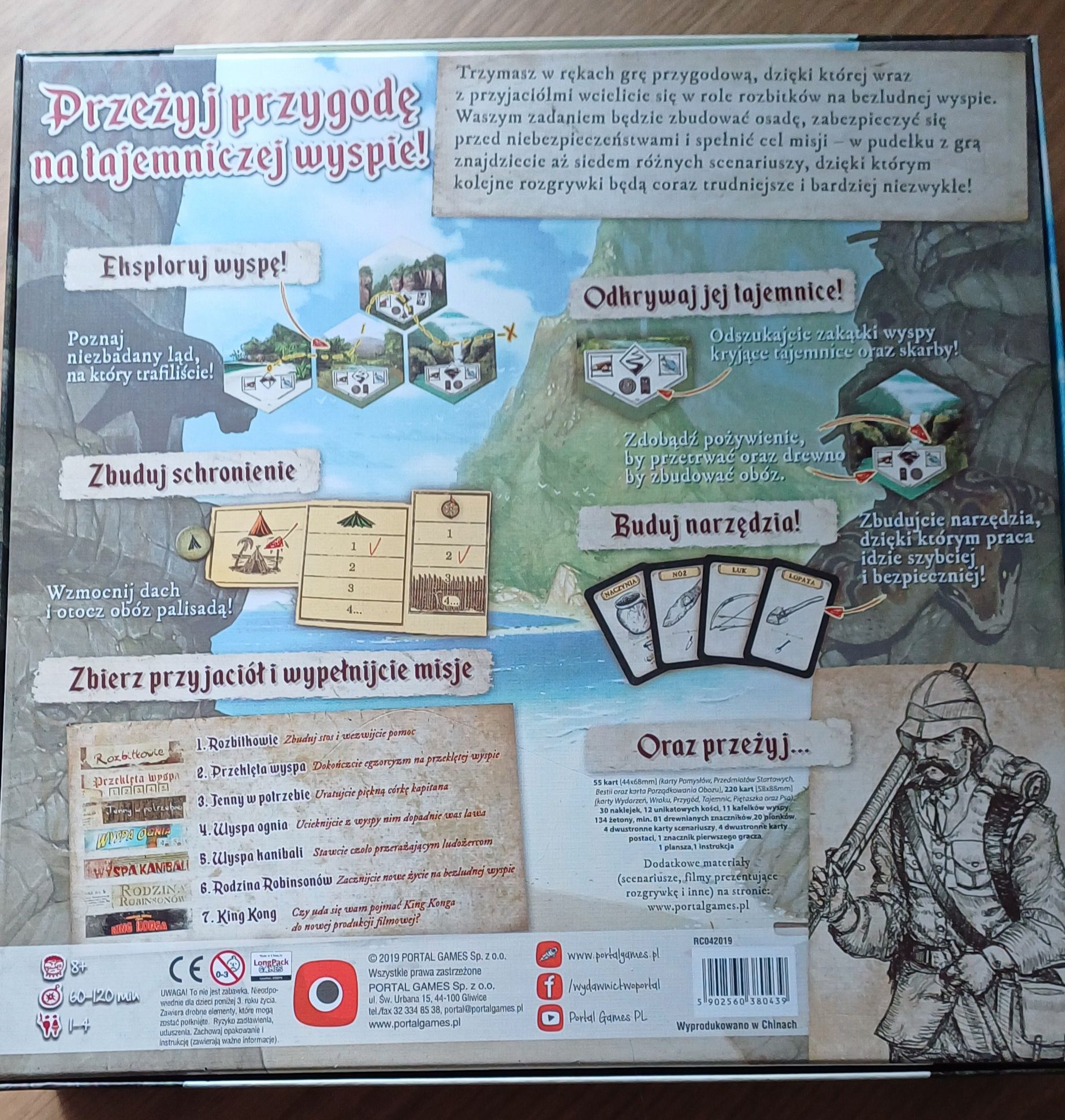 Gra planszowa Robinson Crusoe Przygoda na przeklętej wyspie