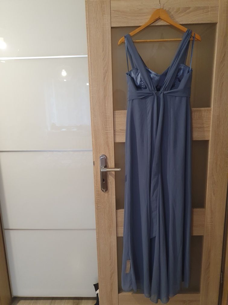 Sukienka Asos Maxi M/L niebieski z metką